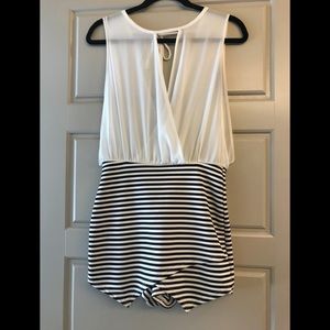 Black and White Dress with Skort